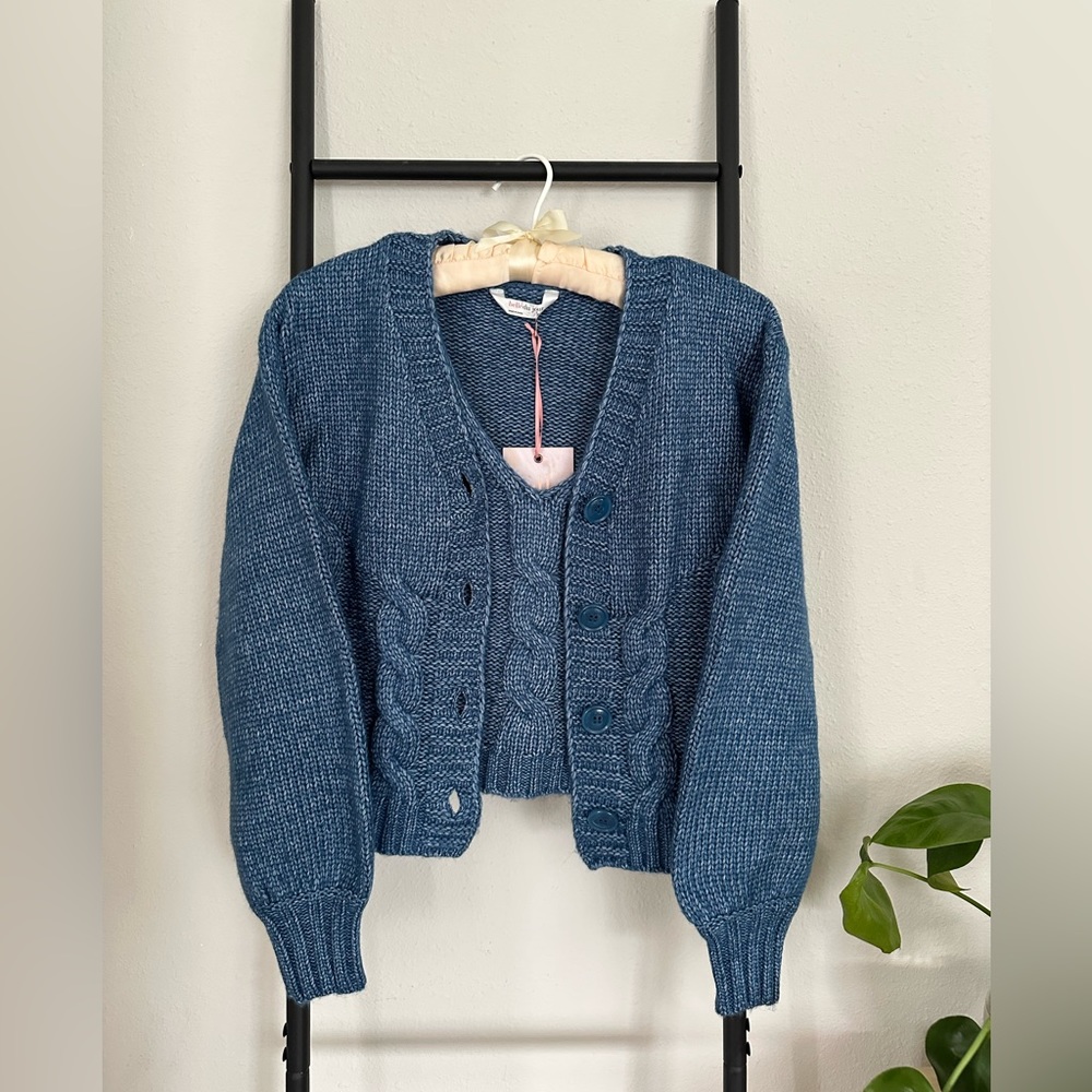 New) Belle du jour knit cardigan set